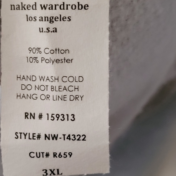 Naked Wardrobe Gray Soft Pullover Hoodie Womens Size 3XL NWOT - Picture 7 of 8